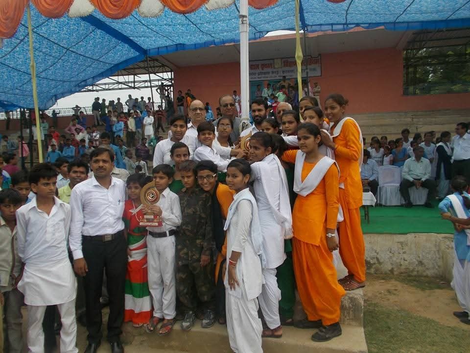 Students in school yard